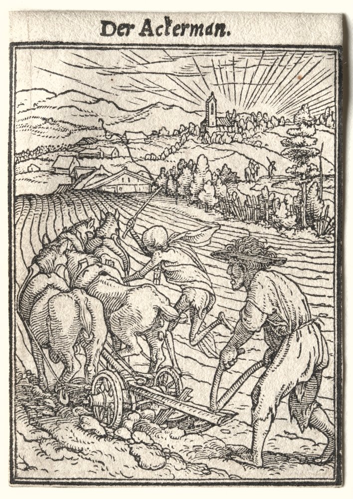 Dodendans: De ploeger door Hans Holbein