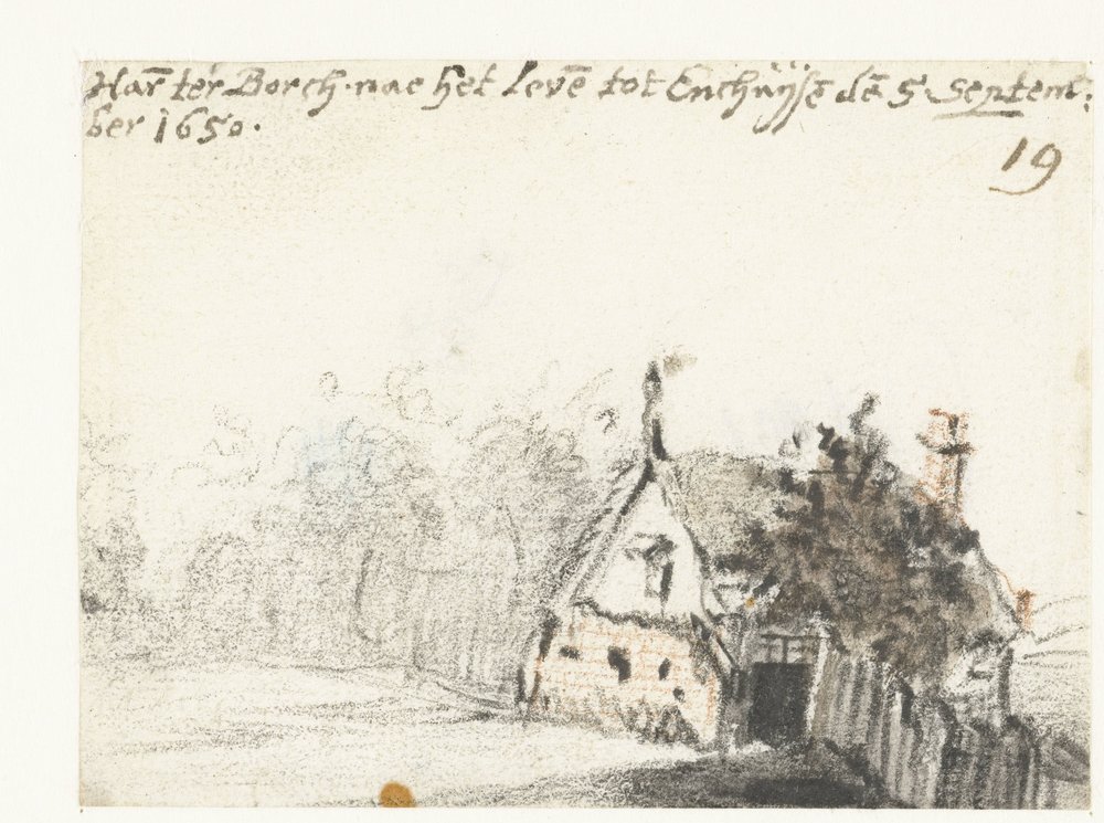 Huis in Enkhuizen door Harmen ter Borch