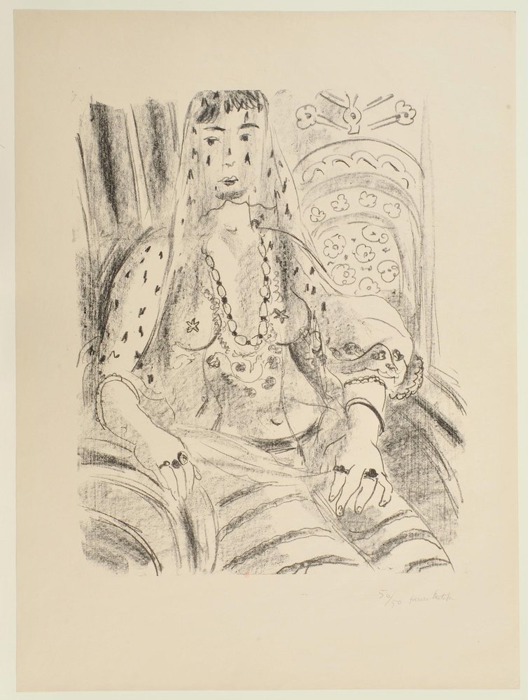 Gesluierde odalisk door Henri Matisse