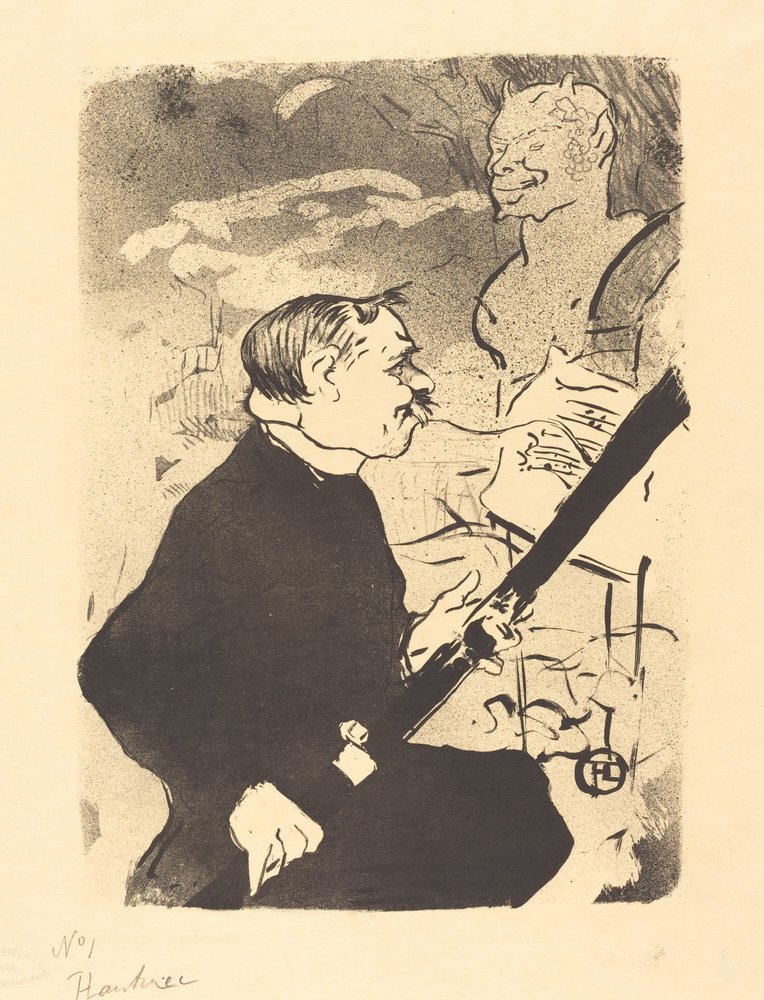 Voor Jou Pour toi!... door Henri de Toulouse-Lautrec