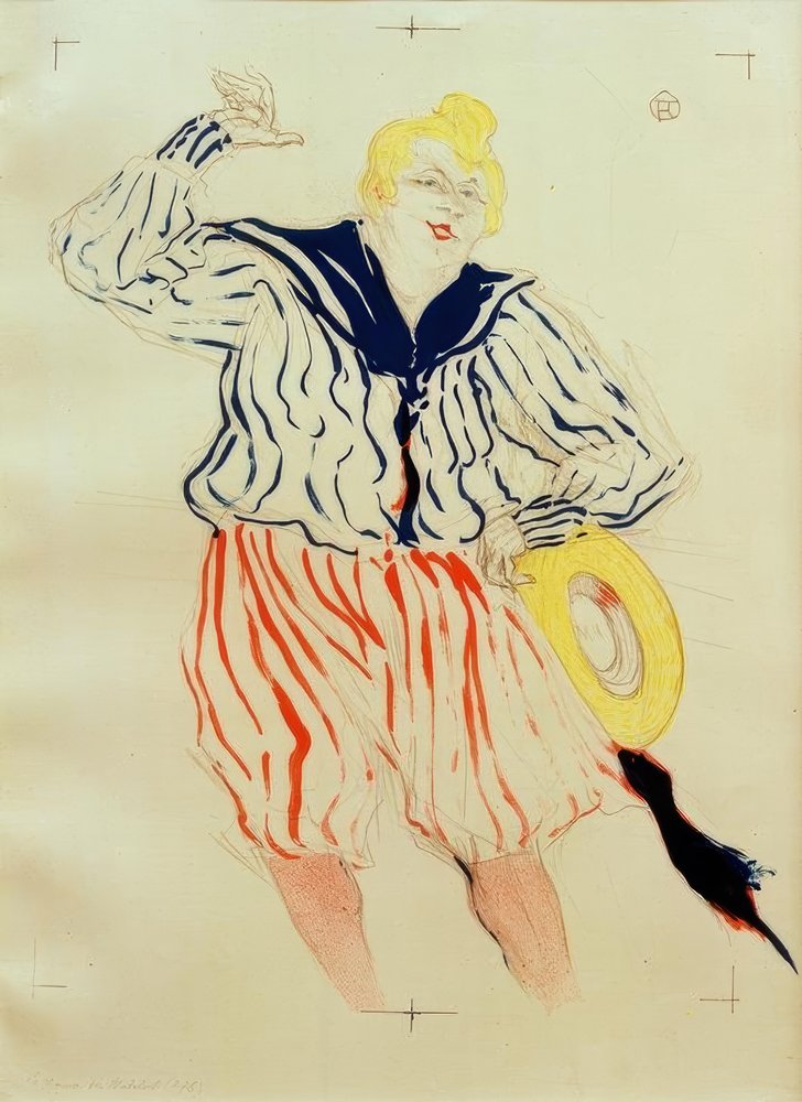 Het lied van de matroos, Au Star, Le Havre door Henri de Toulouse-Lautrec