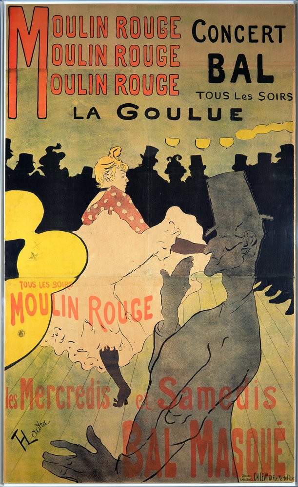 Moulin Rouge: La Goulue, 1891 door Henri de Toulouse-Lautrec