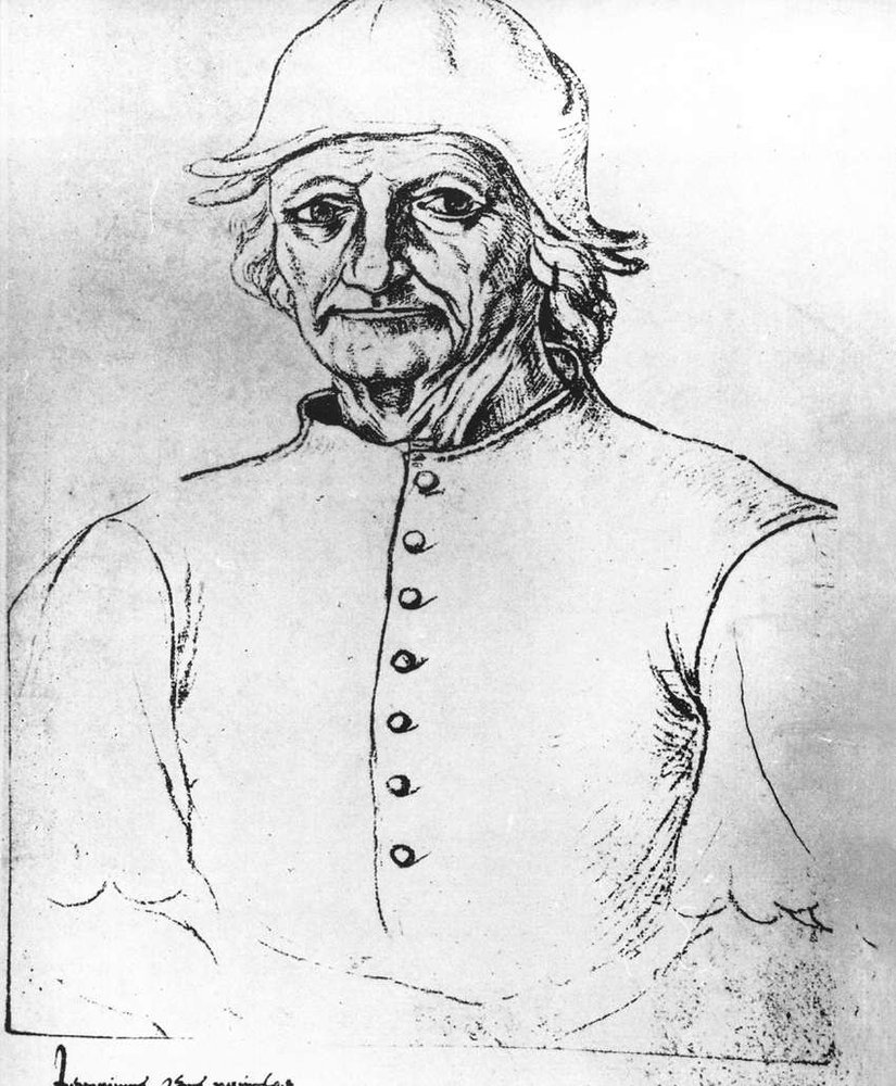 Portret van Hieronymus Bosch door Hieronymus Bosch