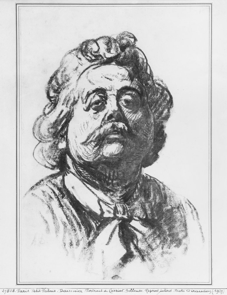 Portret van de beeldhouwer Albert Ernest Carrier-Belleuse, 1863 door Honoré Daumier