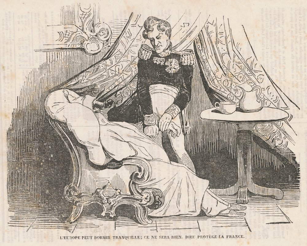 Europa kan rustig slapen... door Honoré Daumier