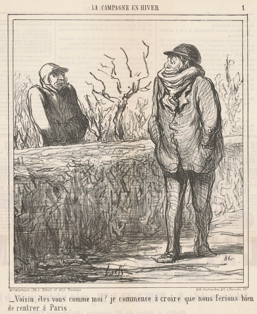 Buurt, ben je zoals ik?... door Honoré Daumier