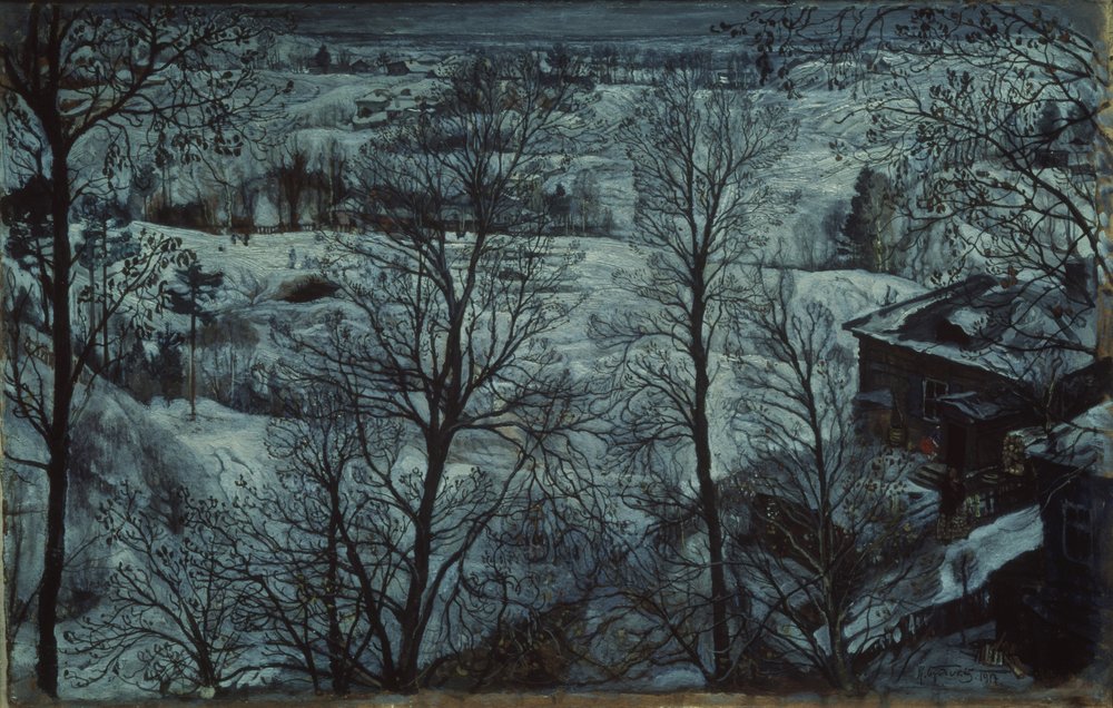 Winterlandschap door Isaak Israilevich Brodsky