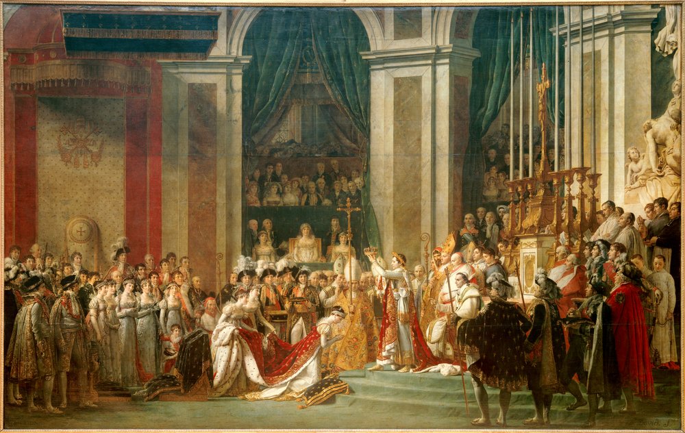 De wijding van keizer Napoleon I en de kroning van keizerin Joséphine door Jacques Louis David