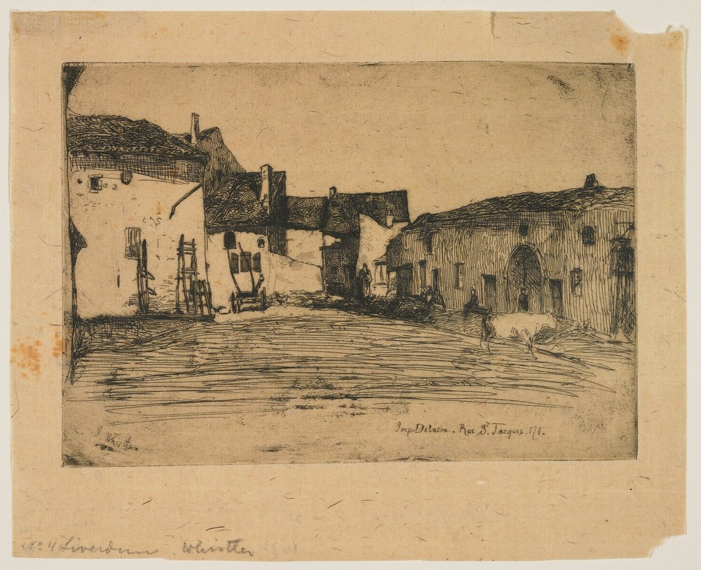 Liverdun uit Twaalf etsen naar de natuur door James Abbott McNeill Whistler