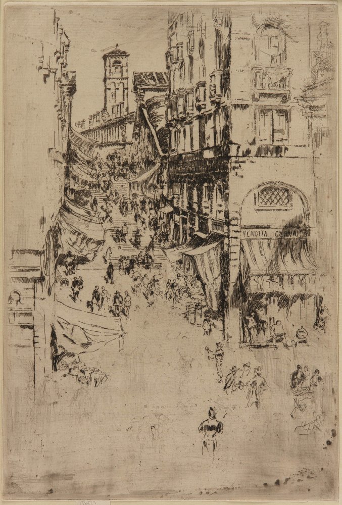 De Rialto | James Abbott McNeill Whistler | Kunstafdruk