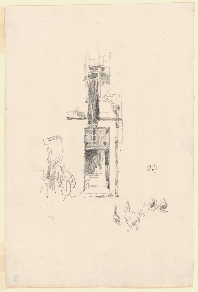 Hanen en hennen, Hôtel Colbert door James McNeill Whistler