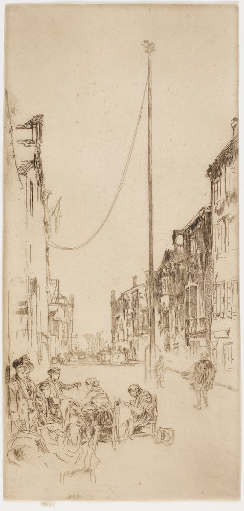 De Venetiaanse Mast door James Abbott McNeill Whistler