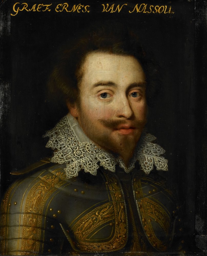 Portret van Johan Ernst I, ca. 1609-1633 (olieverf op paneel) door Jan Anthonisz. van Ravesteyn