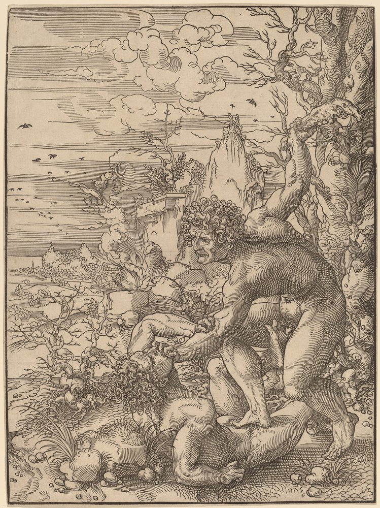 Kaïn Doodt Abel door Jan Gossaert