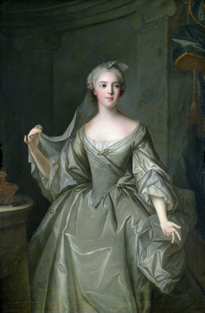 Madame Sophie de France (1734-82) als een Vestaalse maagd door Jean-Marc Nattier