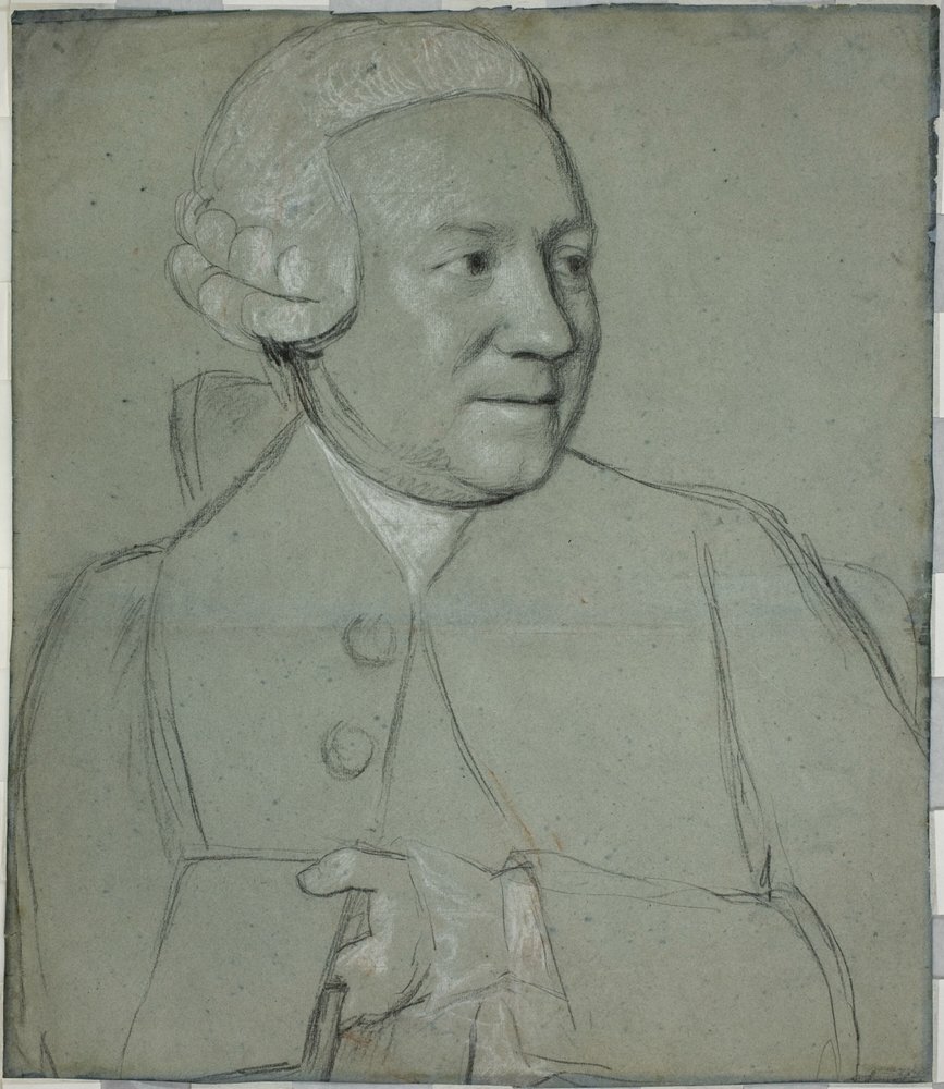 Portret van een man met een boek, naar rechts gedraaid door Jean-Étienne Liotard