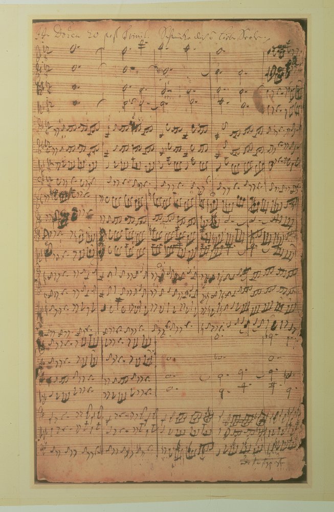 Autograaf manuscript, Cantate BWV 180 