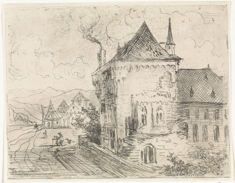 Gebouw te Boppard door Johannes Tavenraat