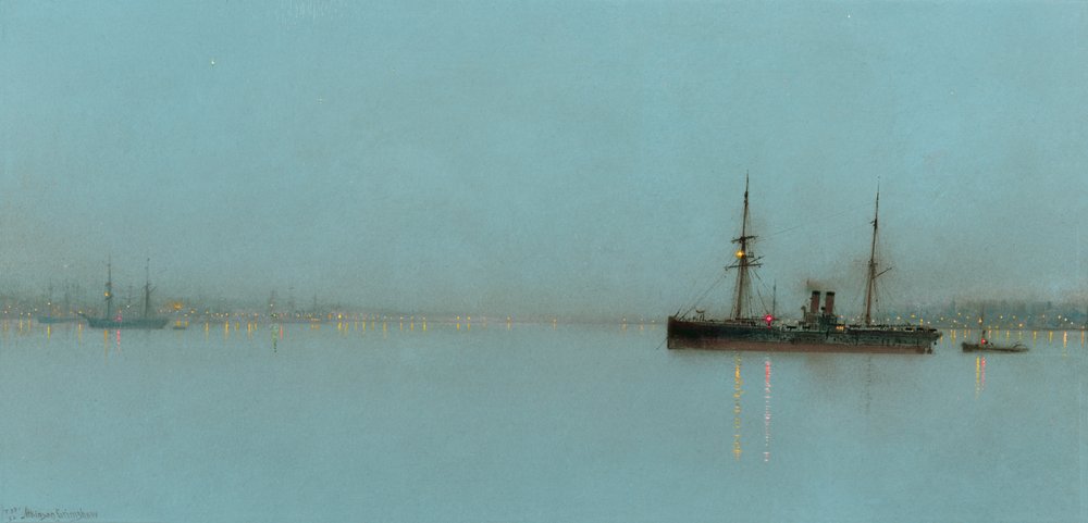 Havenlicht door John Atkinson Grimshaw