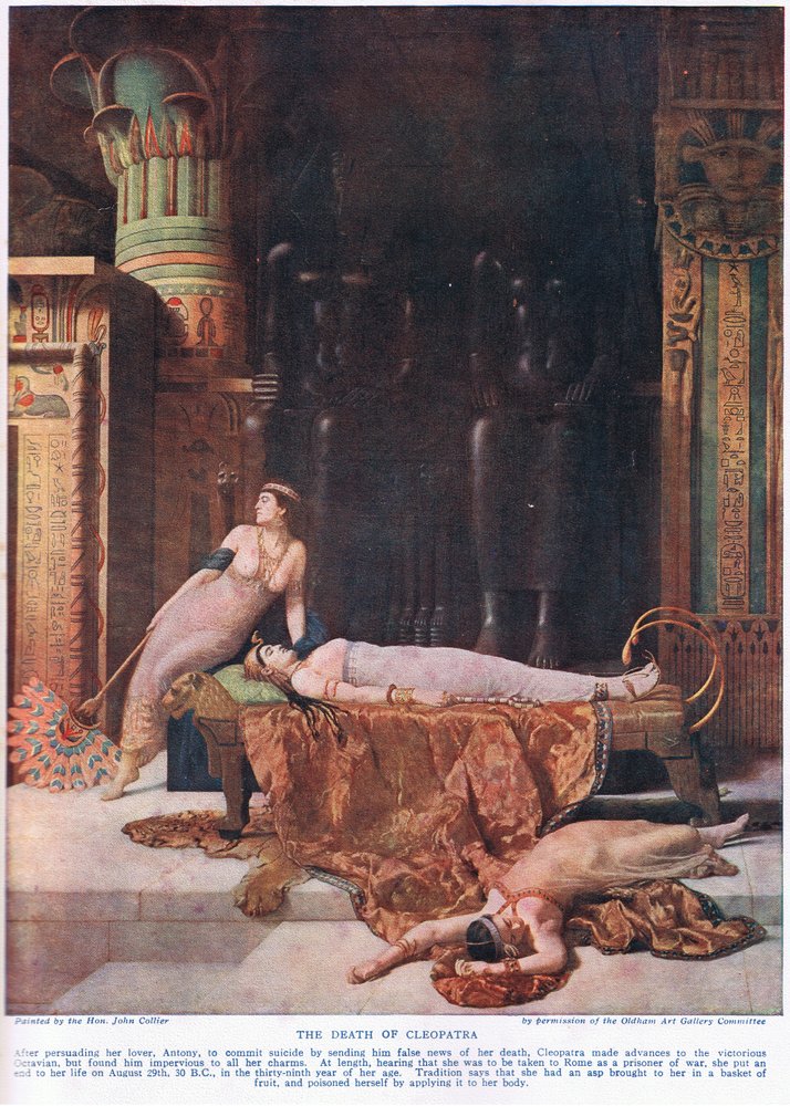 De dood van Cleopatra, ca. 1920 door John Collier