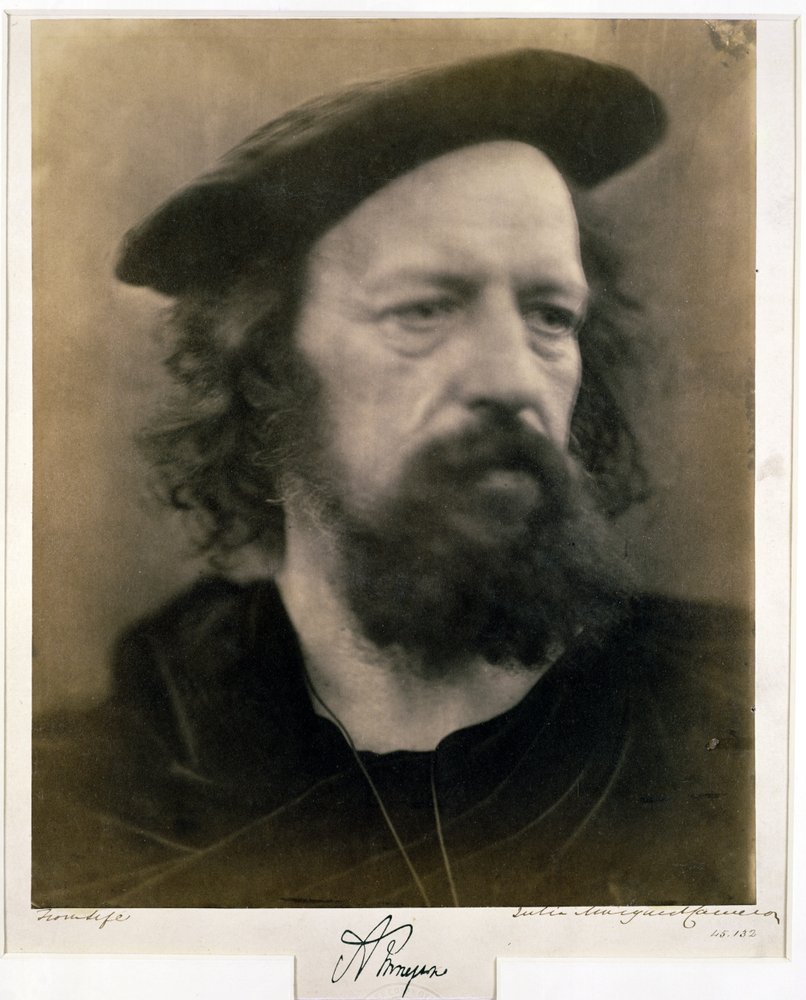 Portret van Alfred, Lord Tennyson door Julia Margaret Cameron