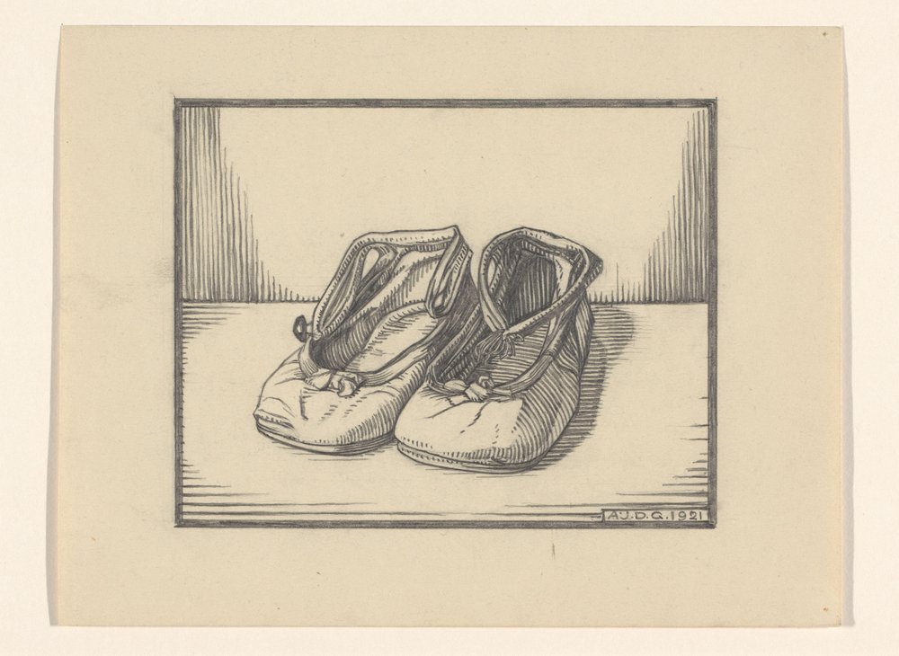 Paar schoenen door Julie de Graag (signed by artist)