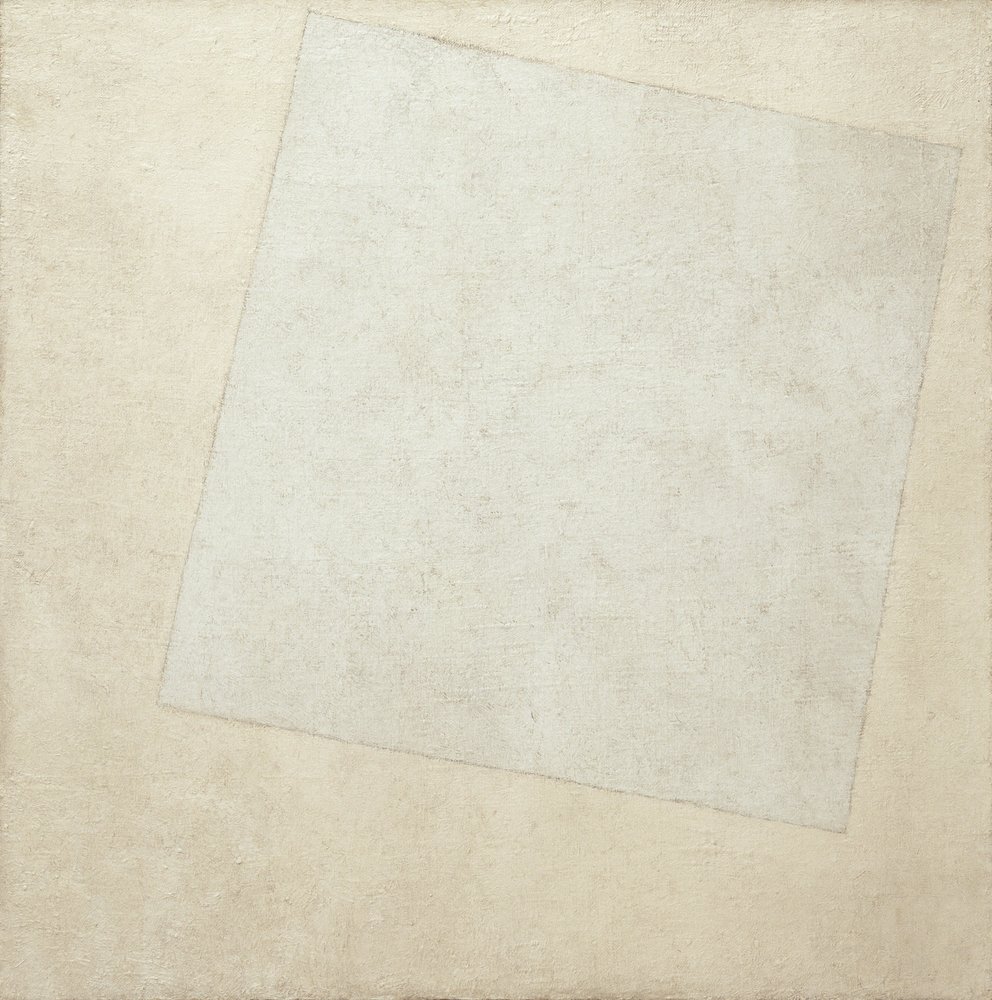 Suprematistische compositie: Wit op wit door Kazimir Severinovich Malevich