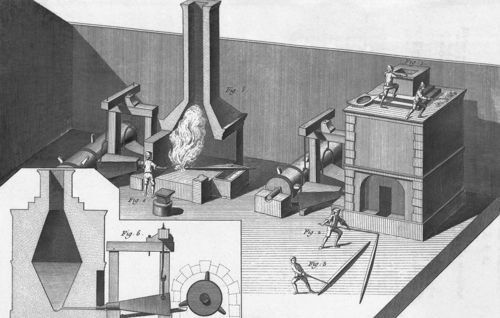 Blikwerkplaats, gegraveerd door Benard, Robert door Louis-Jacques Goussier