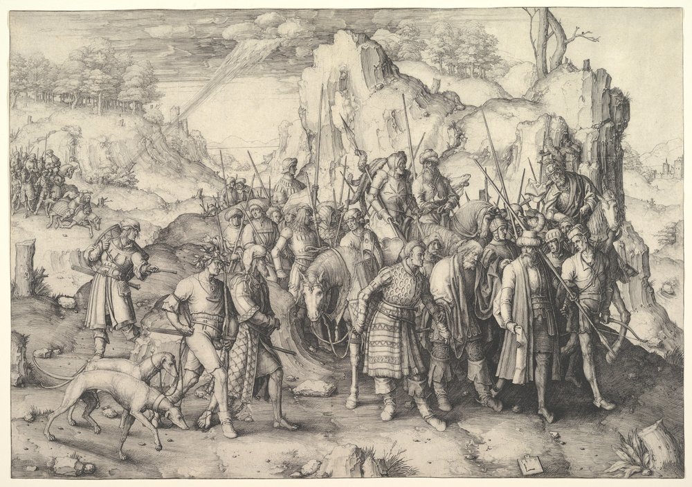 De bekering van de heilige Paulus door Lucas van Leyden