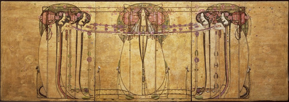 De Meikoningin door Margaret MacDonald Mackintosh