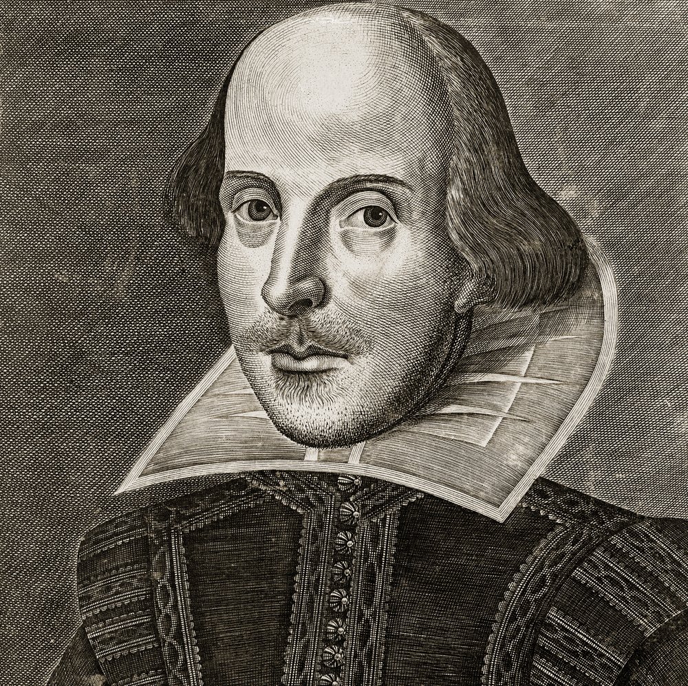 Portret van William Shakespeare door Martin Droeshout door Martin the elder Droeshout