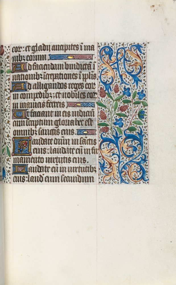 Getijdenboek Gebruik van Rouen: fol. 46r, c. 1470 door Master of the Geneva Latini