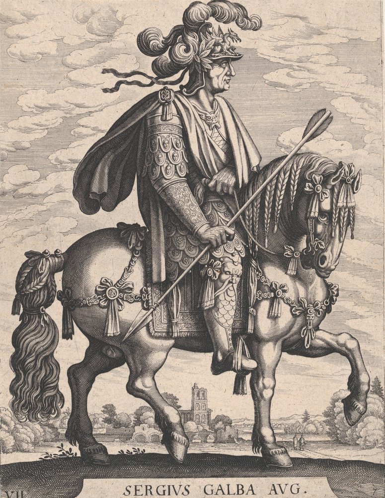 Keizer Galba te paard, uit 