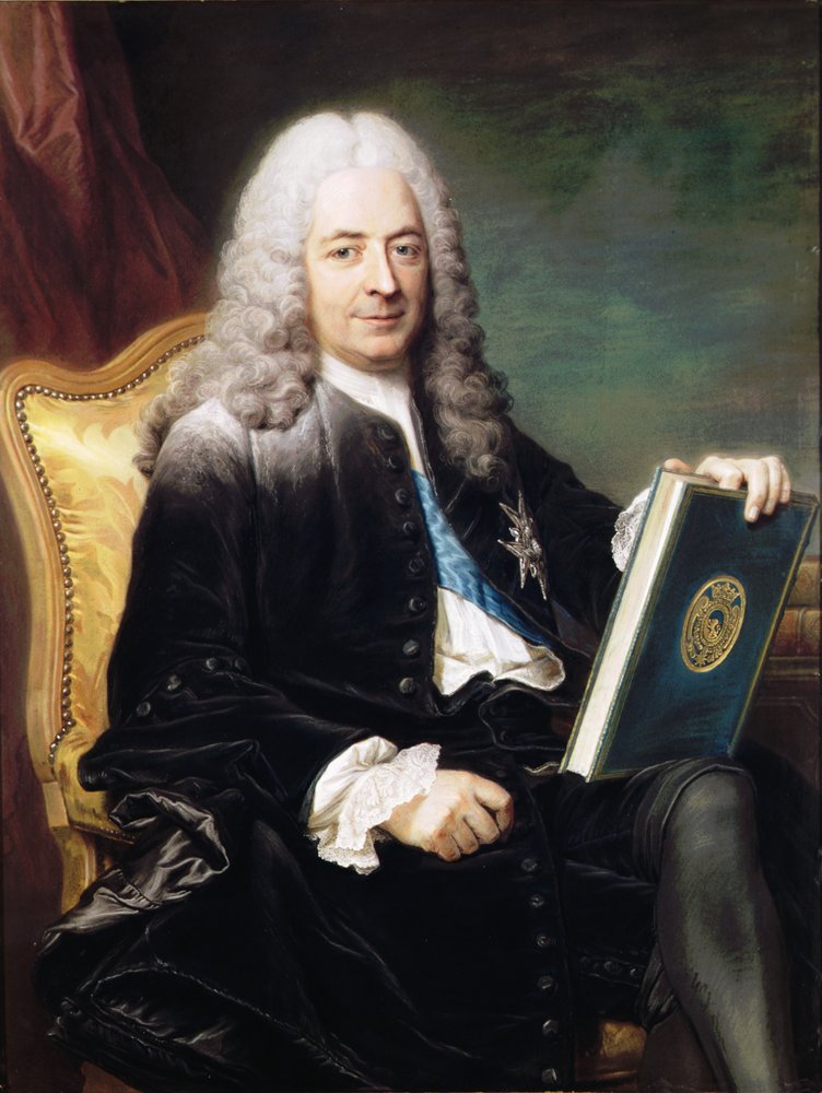 Portret van Philibert Orry (1689-1747) Graaf van Vignory door Maurice-Quentin de La Tour