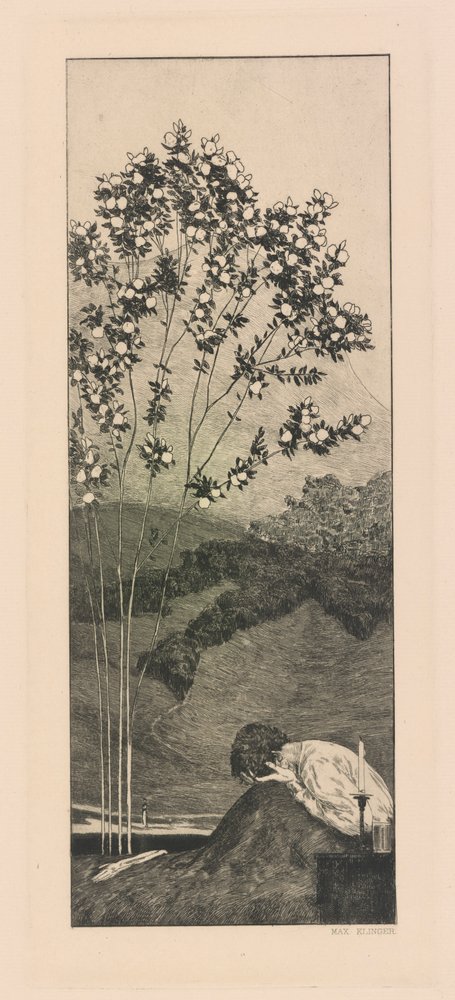 W?nsche (Verlangens), uit de serie Ein Handschuh (Een handschoen) door Max Klinger