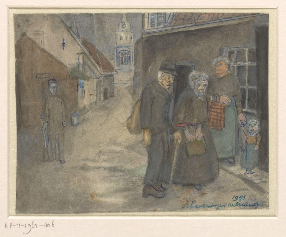 Berglandschap met naaldbomen door Melchior Küsel (I)