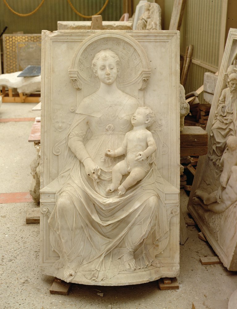 Madonna en kind door Mino da Fiesole
