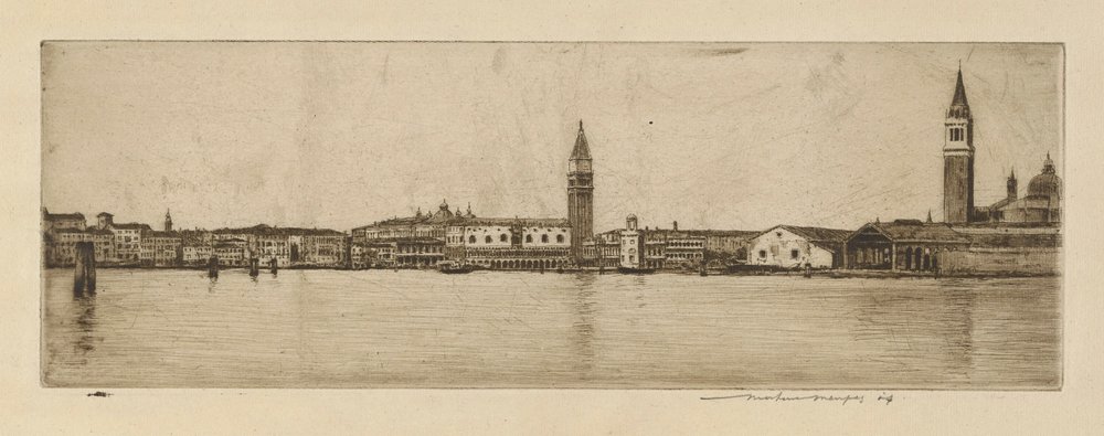 Panorama vanaf St. Mark door Mortimer Menpes