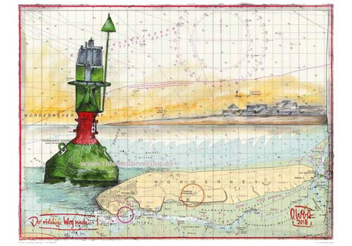 De juiste weg naar... (Norderney) door Ole West