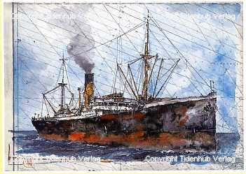 Vrachtschip door Ole West
