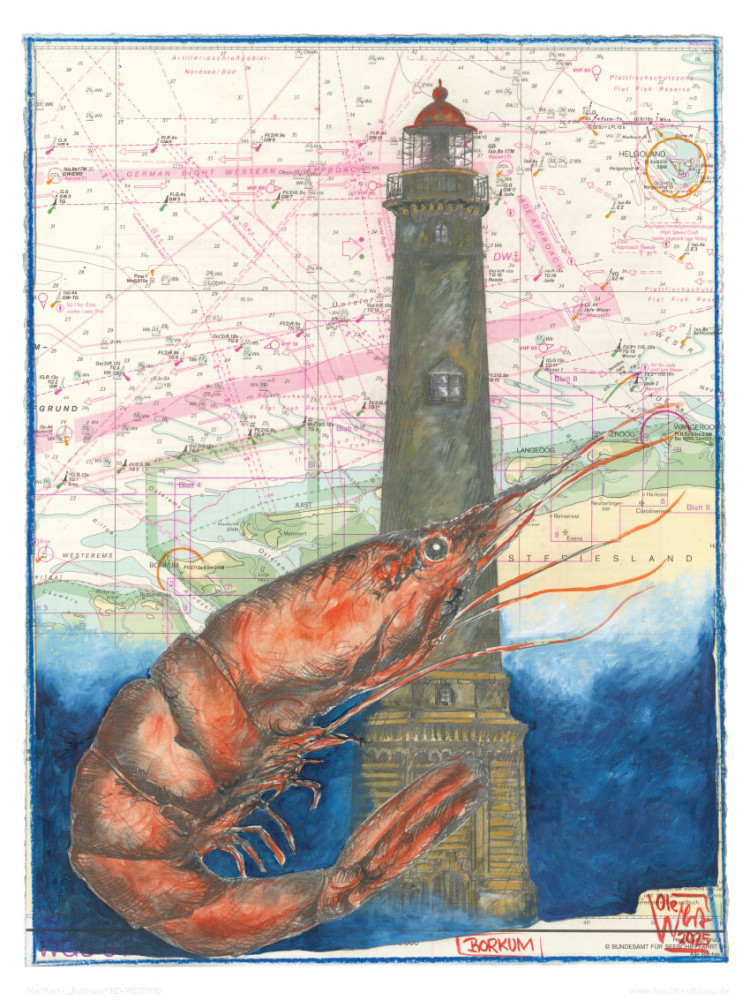 Vuurtoren "BORKUM" door Ole West