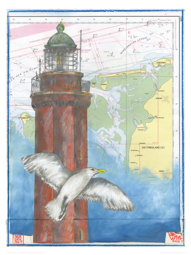 Vuurtoren „NORDERNEY” door Ole West