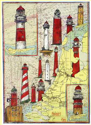 Vuurtorenkust, Nederland door Ole West