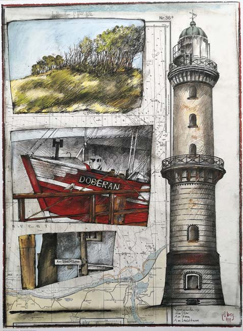 Warnemünde, klein door Ole West