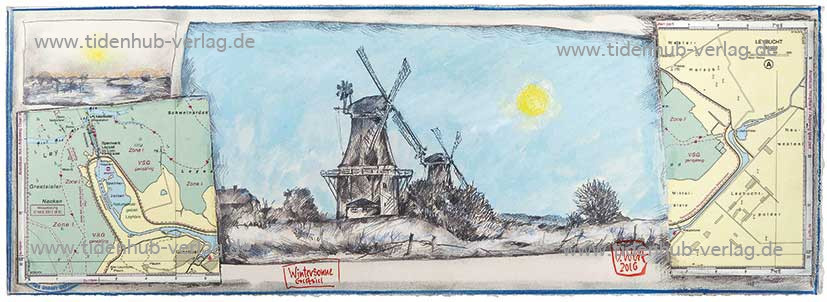 Winterzon Greetsiel door Ole West