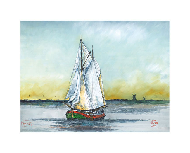 Vanaf het water - Greetsiel door Ole West