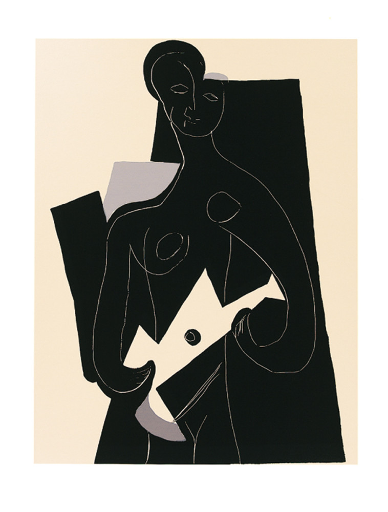Vrouw met gitaar door Pablo Picasso
