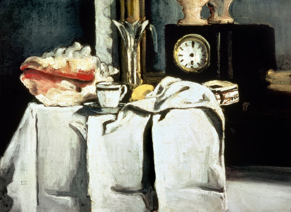 De zwarte marmeren klok, ca. 1870 door Paul Cézanne