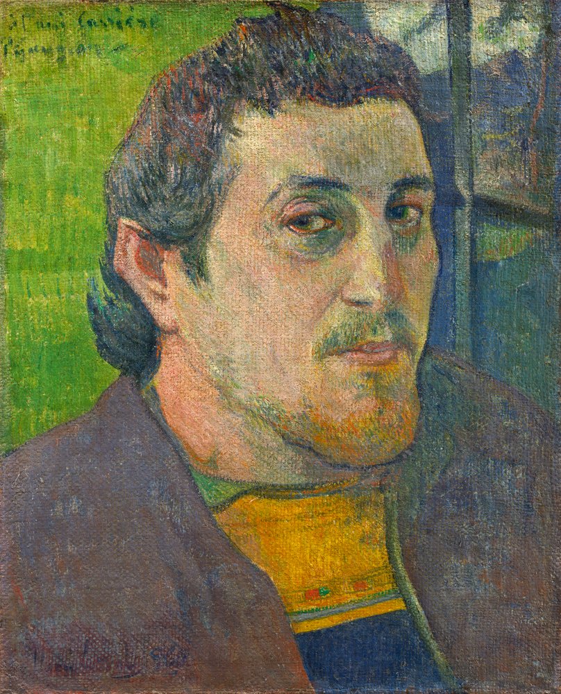 Zelfportret opgedragen aan Carriere, 1888-1889 door Paul Gauguin