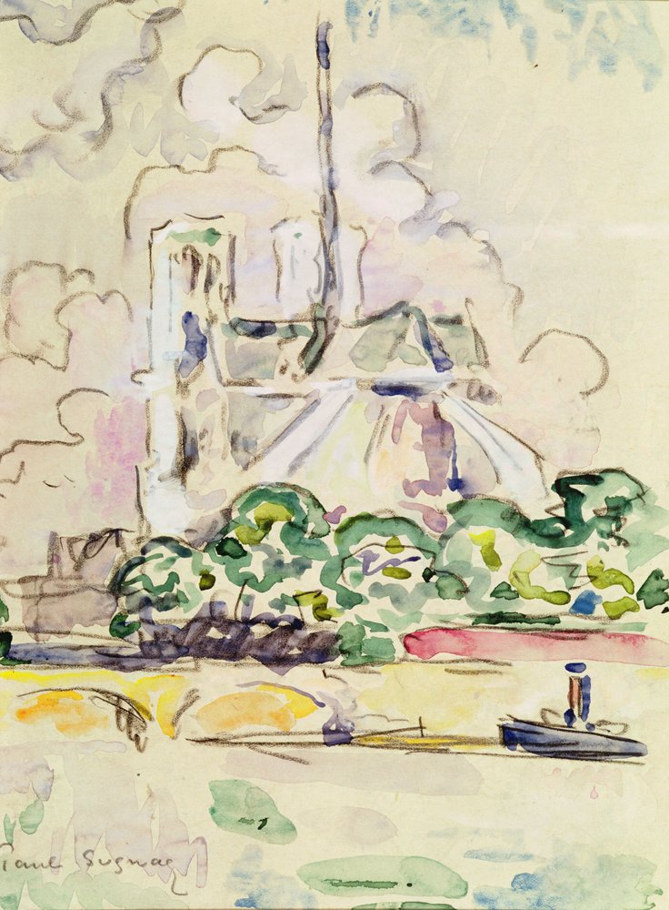 Notre-Dame, 1925 door Paul Signac